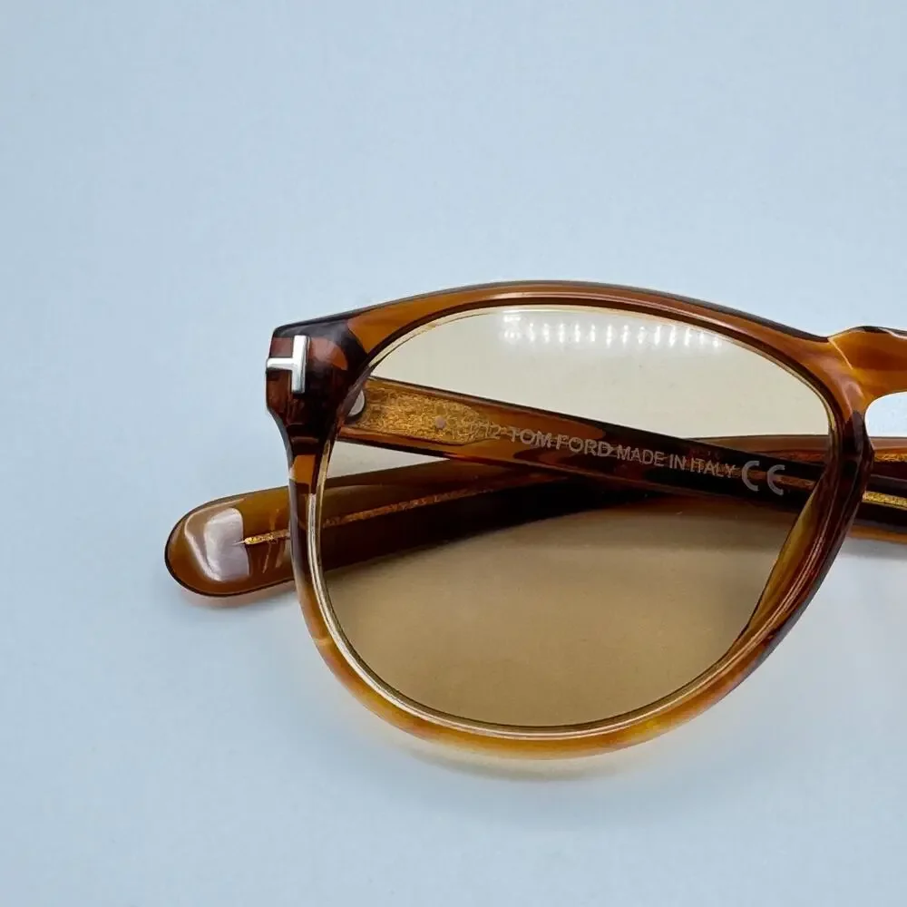 Tom Ford Sunglasses Flynn TF291 41A Havana Frame Brown Lens 54-17-145 New w/Case